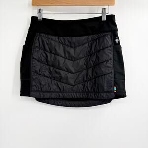 Smartwool Women's Smartloft Pull-on Black Mini Skirt Merino Wool Quilted Size S